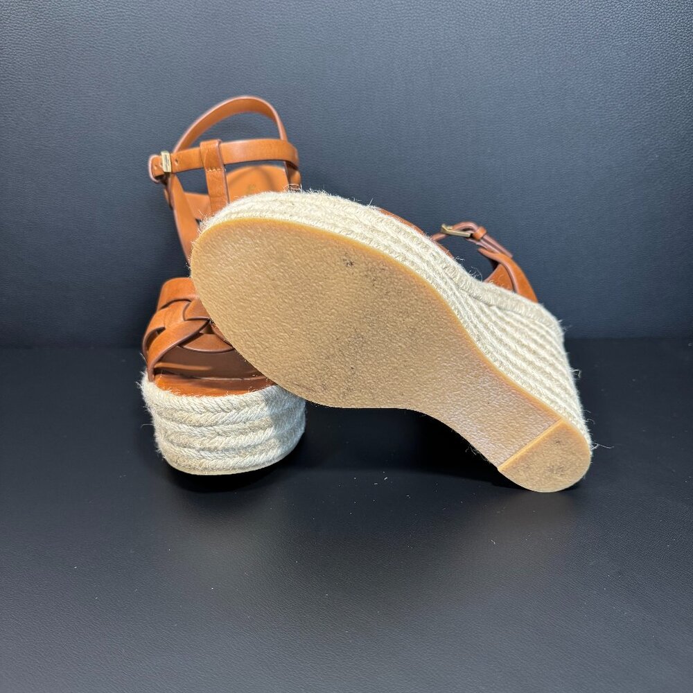 YSL Tribute Ambra Leather Espadrille - Size 38 - Picture 11 of 13